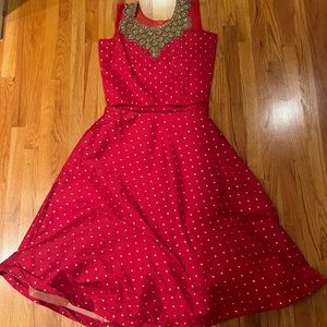 Kids Red Indian Gown (INDIAN SIZE 38)